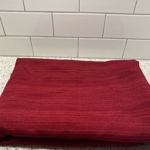 Set of (2) Burgundy Rod Style Curtain Panels 52 WIDE, 62" LONG